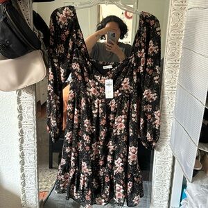 Floral Sleeve Dress